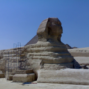 Pyramiden und der Sphinx von Gizeh