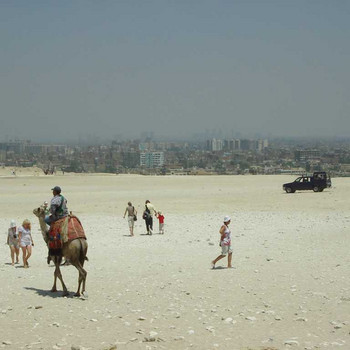 Pyramiden und der Sphinx von Gizeh