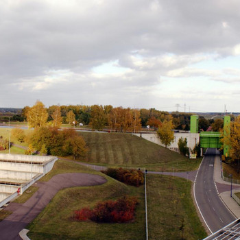 Die Sparschleuse Rothensee im Panorama