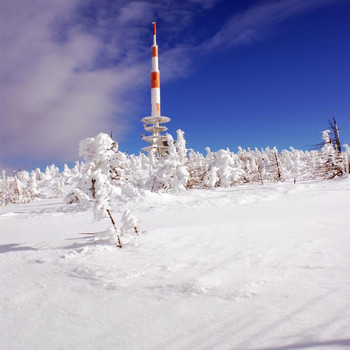 Der Brocken in weiß