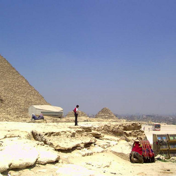 Pyramiden und der Sphinx von Gizeh
