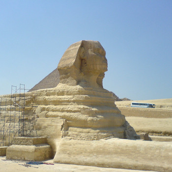 Pyramiden und der Sphinx von Gizeh