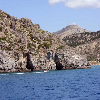 Rhodos auf hoher See